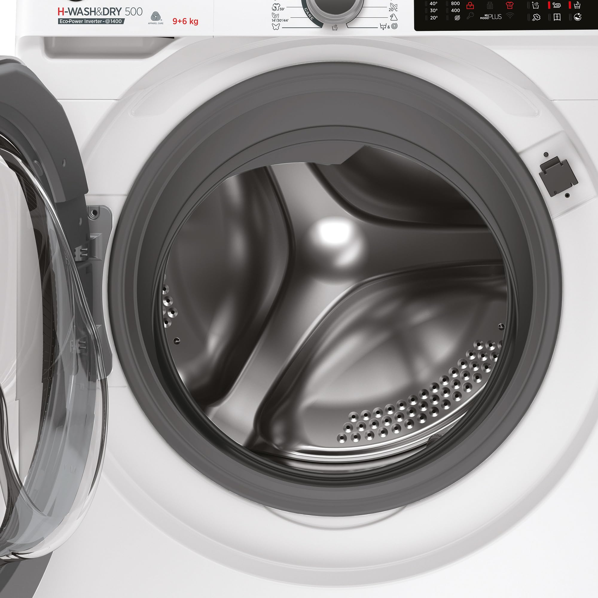 Hoover H-WASH 500 HDQ 496AMBS Waschtrockner 9 kg Waschen 6 kg Trocknen 1400 U/Min Eco-Power Inverter Motor