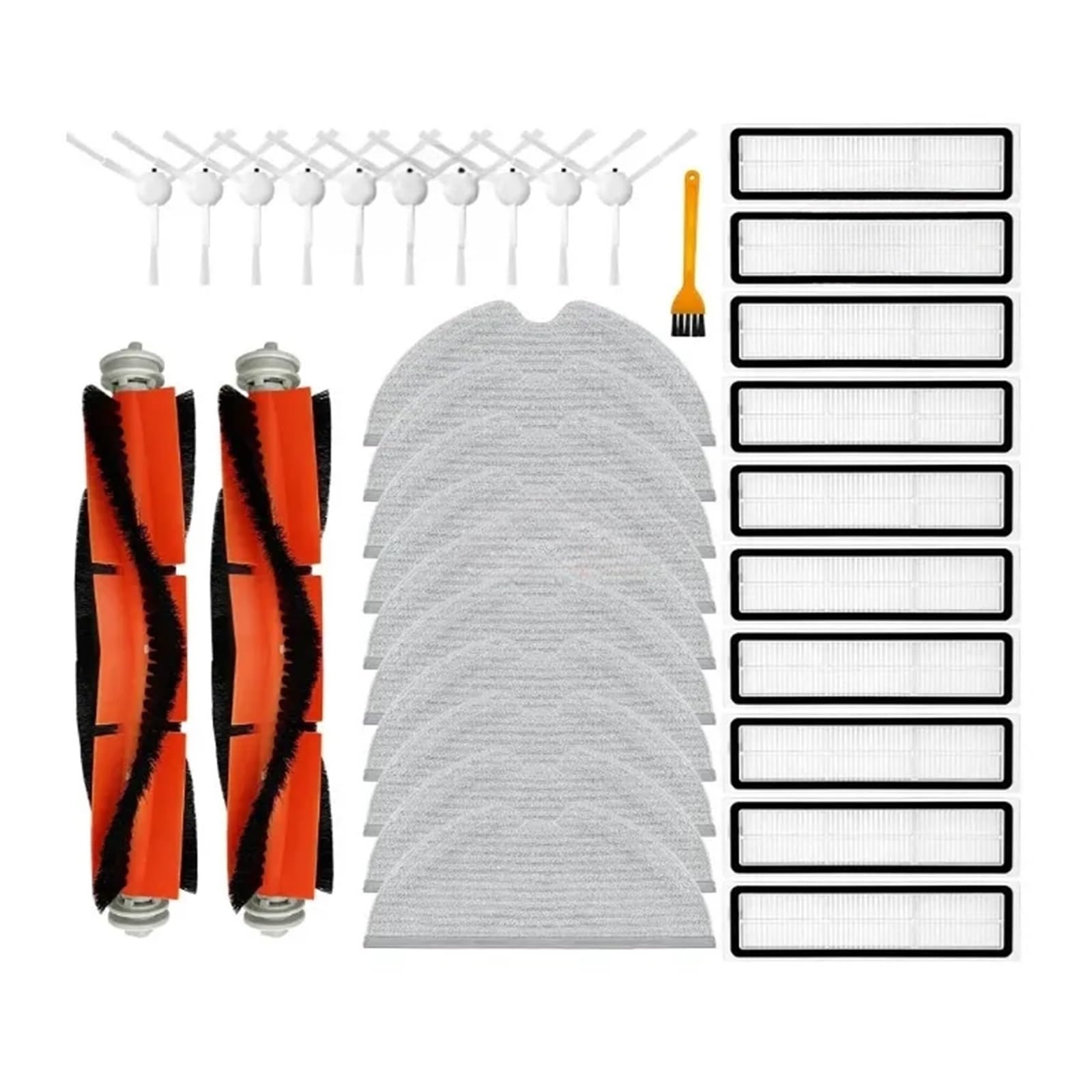 PORRSYDCD Brush Mop Filter Water Tank，Compatible With Dreame D9 Max, L10 Pro, D9 Pro, D9 Mistral Pro, Trouver Robot LDS Vacuum-Mop Finder Part(Set J)
