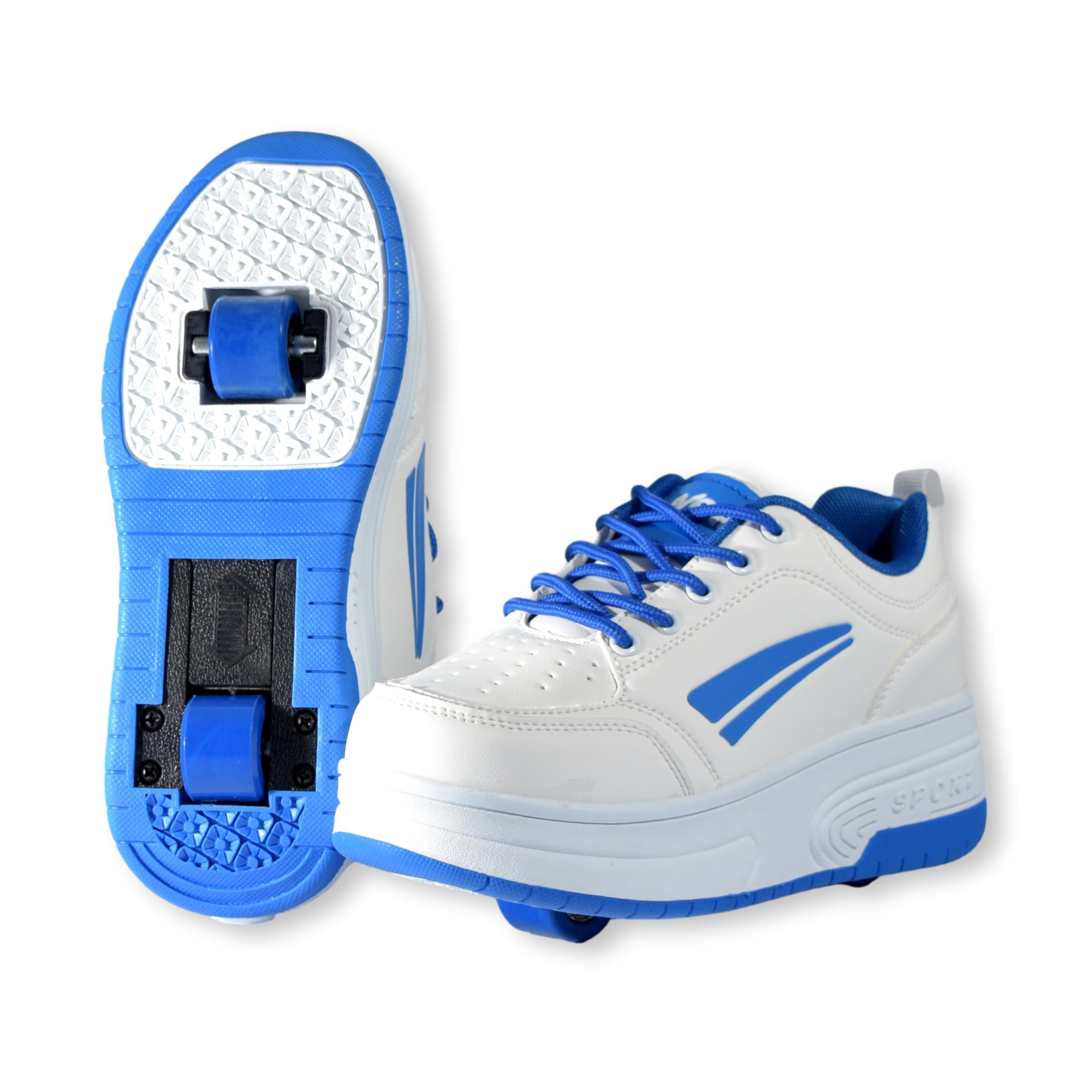 Chaussures de Sport à roulettes rétractables automatiques.