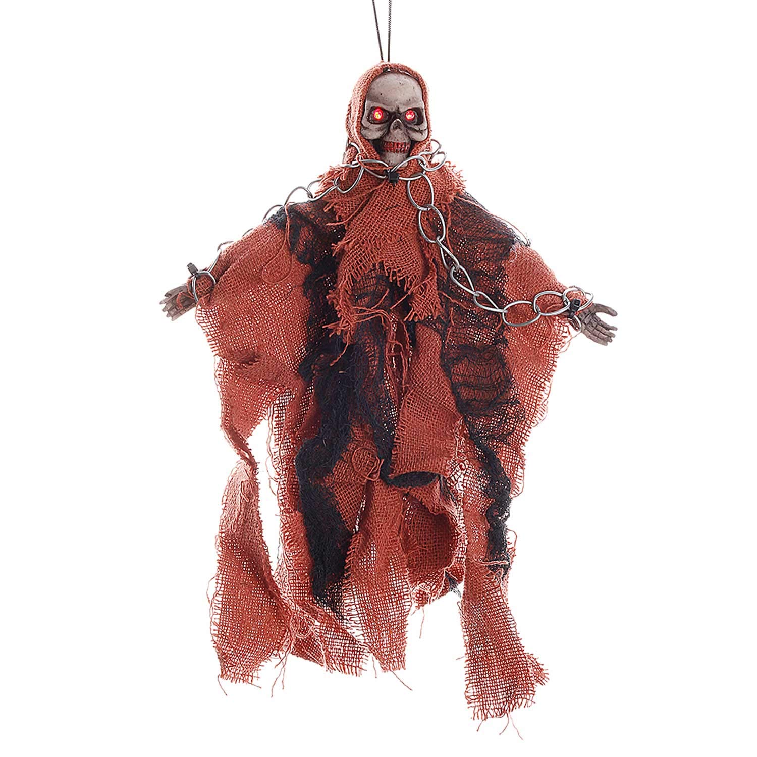 Halloween Flying Ghost Scary Creepy Hanging Floating Skeleton Ghost Halloween Animated Witch Halloween Haunted Shaking Ghost Dazzling Toys for Yard Bar Window Decoration Haunted House Yard Bar Props