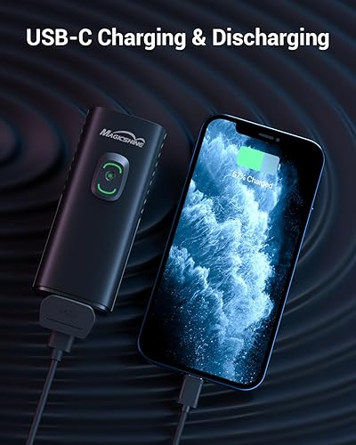 Miniatura 7 de MagicShine Luz de bicicleta RAY 1600BRAY 2600B, USB-C carga rápida IPX6 impermeable, equipada con dos faros LED de alta potencia para bicicleta