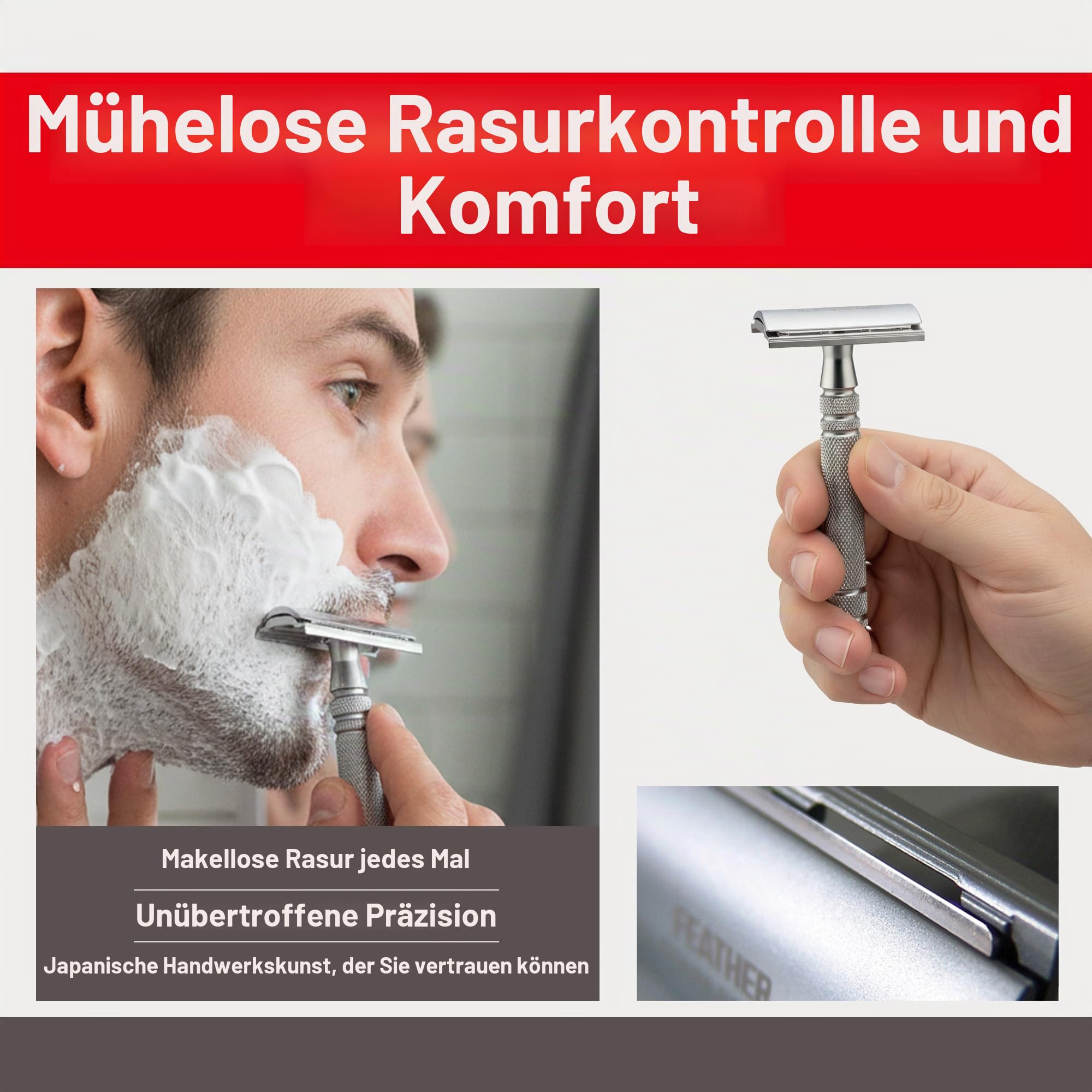 Feather All Stainless Double Edge Razor AS-D2