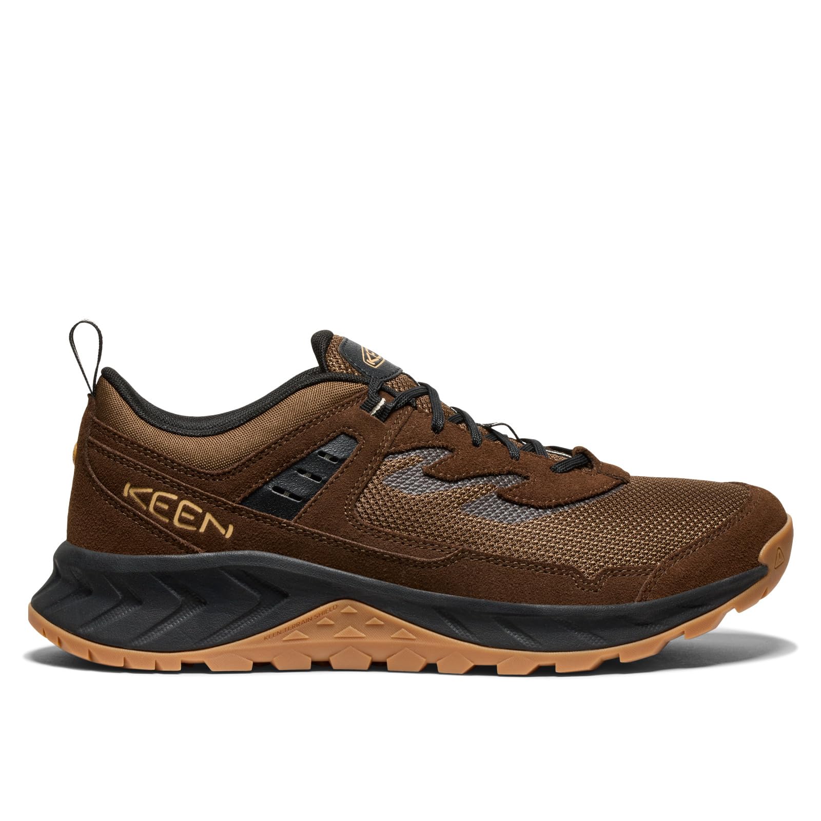 Keen Zapatillas de Senderismo para Hombre, de Piel sintética, Ligeras, Transpirables, con ventilación Baja, para Senderismo, Color Verde Oscuro