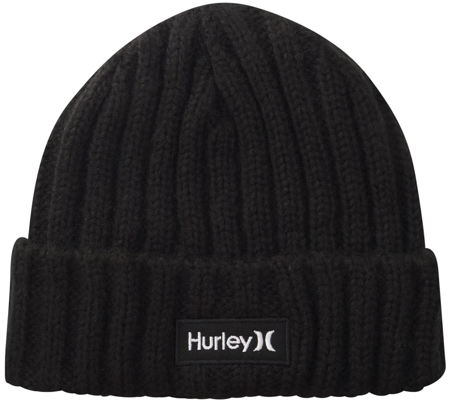 Hurley Men's M Squaw Beanie Beanie Hat Black