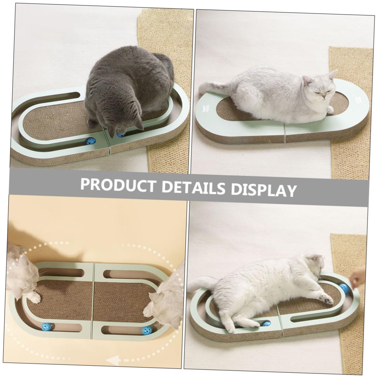 YARNOW Rascador para Gatos de Cartón Ondulado Plegable Bola para Desestresar Hogar