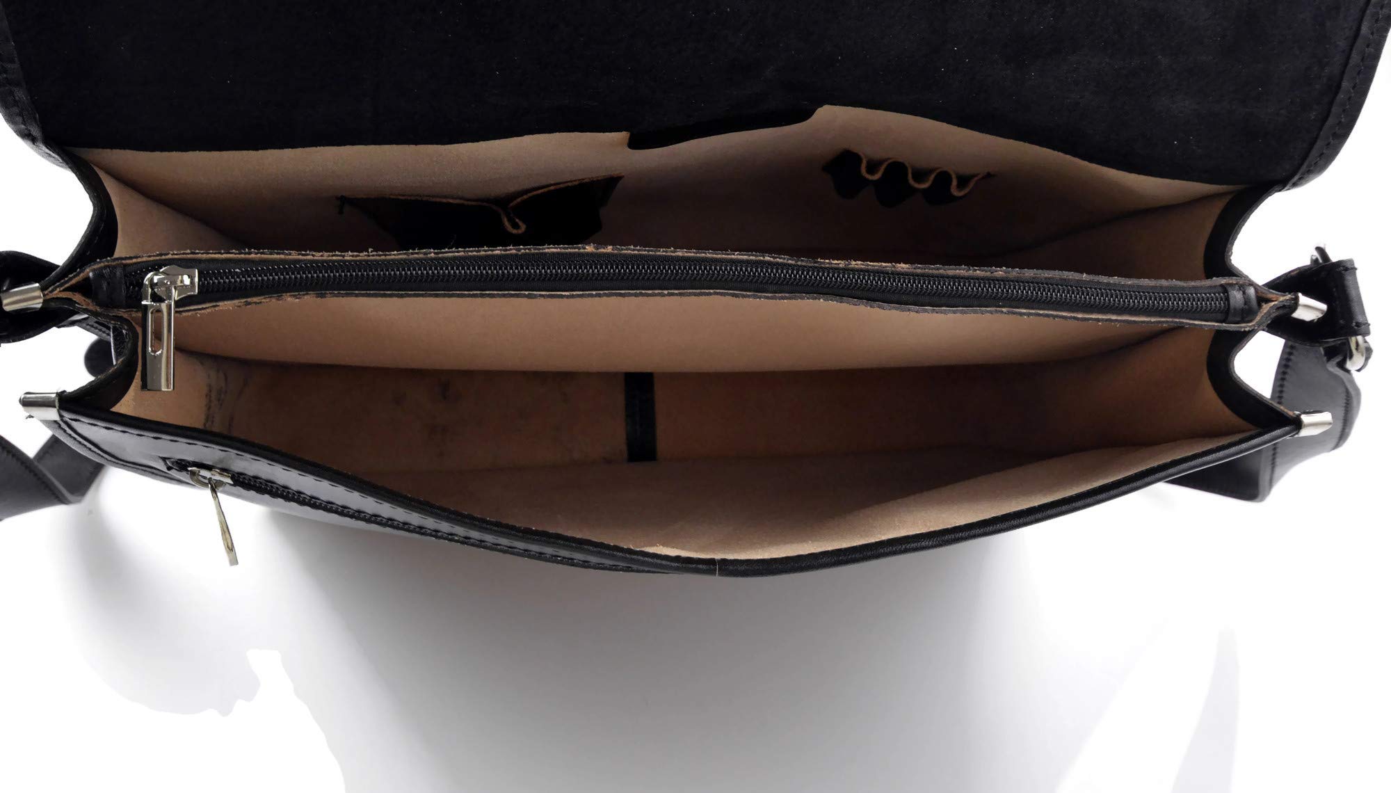 Borsa messenger uomo donna borsa a tracolla postino vera pelle made in Italy business borsa ufficio nero