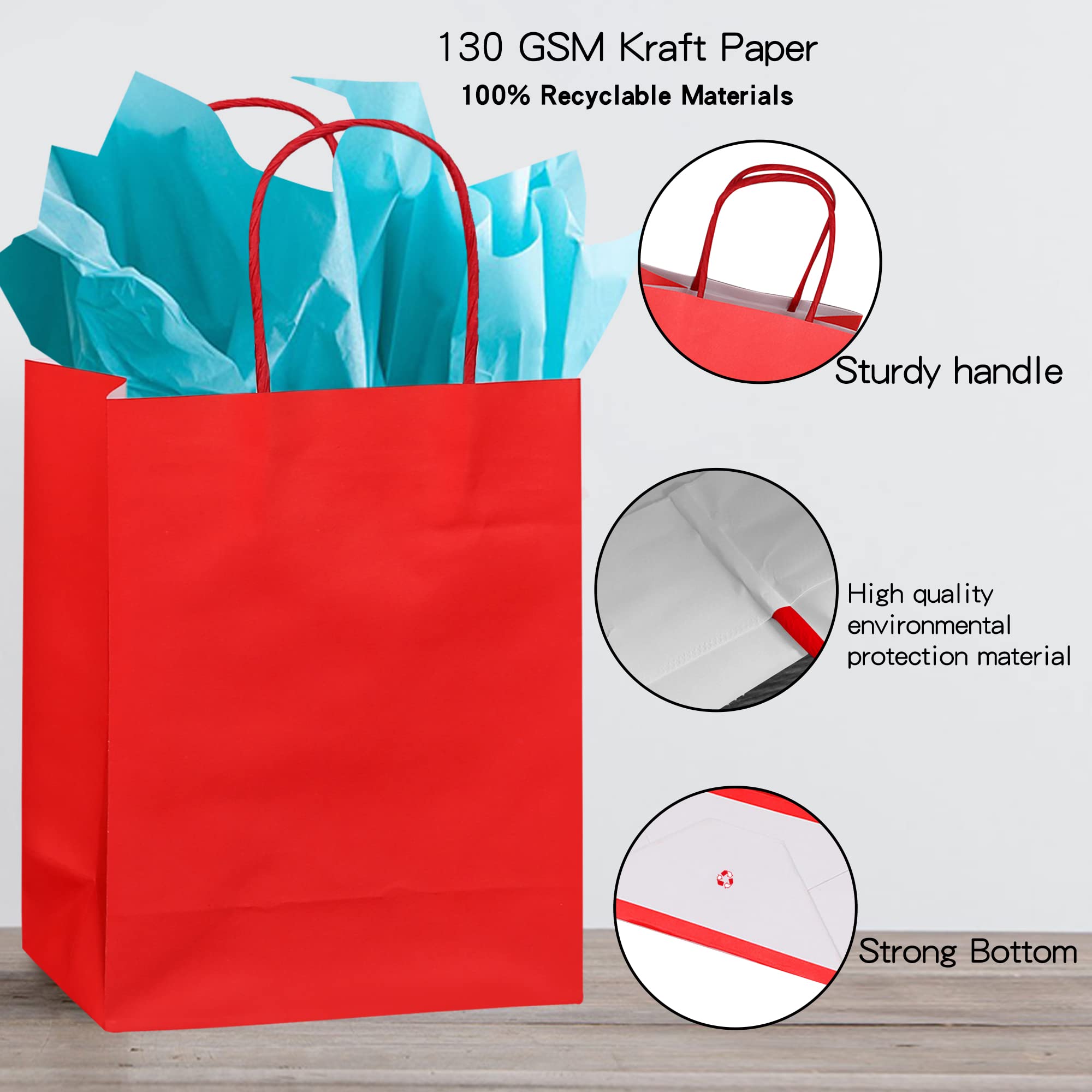 36 Pezzi, Sacchetti Regalo In Carta Per Feste, Sacchetti Regalo