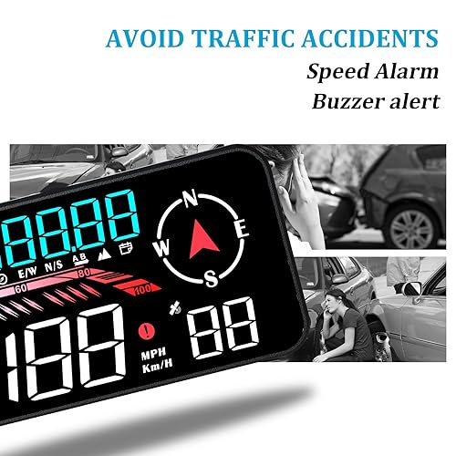 Miniatura 6 de Liiiyuan Velocímetro GPS G12, nueva pantalla de cabezas para coches, conveniente para vehículos