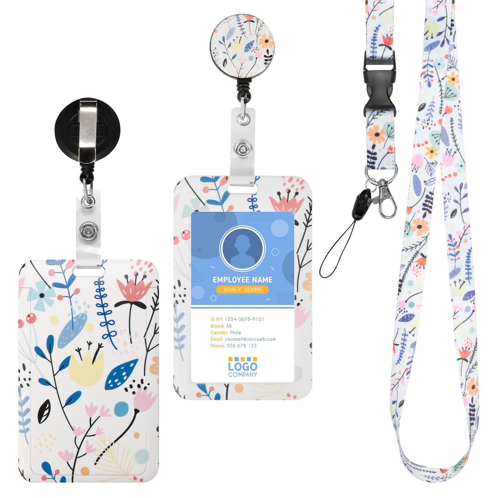 Cozary Porte-badge De Cou Avec Cordon Détachable, Porte-badge