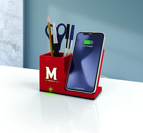 Miniatura 94 de SOAR NCAA - Soporte de carga inalámbrico unisex para teléfono celular y organizador de escritorio