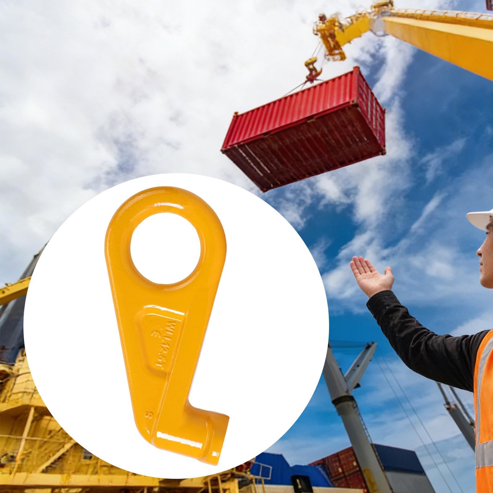 Containerhebehaken, 12 Tonnen Tragfähigkeit, Legierter Stahl, 45° Hebering für Anschlagmittel, Transport Und, Mittelmontage