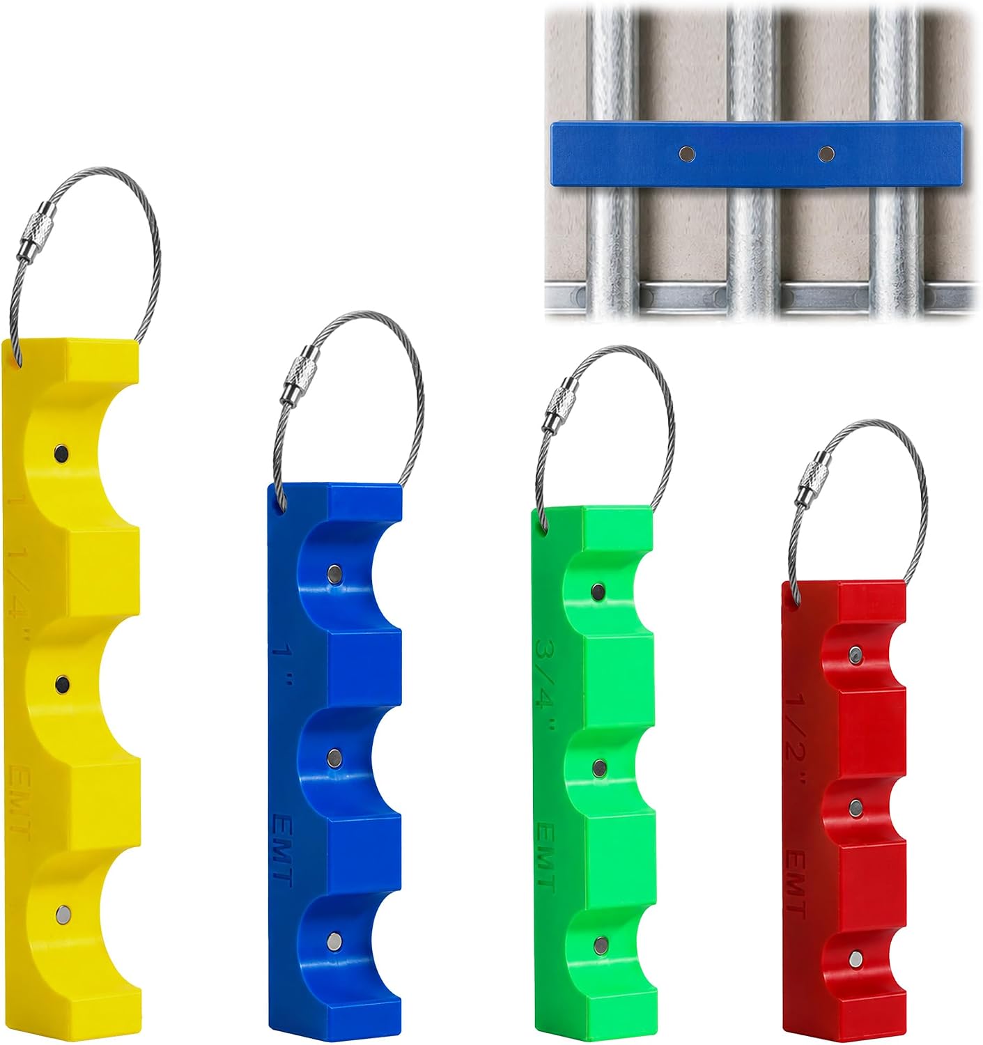 Magnetic EMT Conduit Spacer Kit, 4 Sizes EMT Spacing Tool