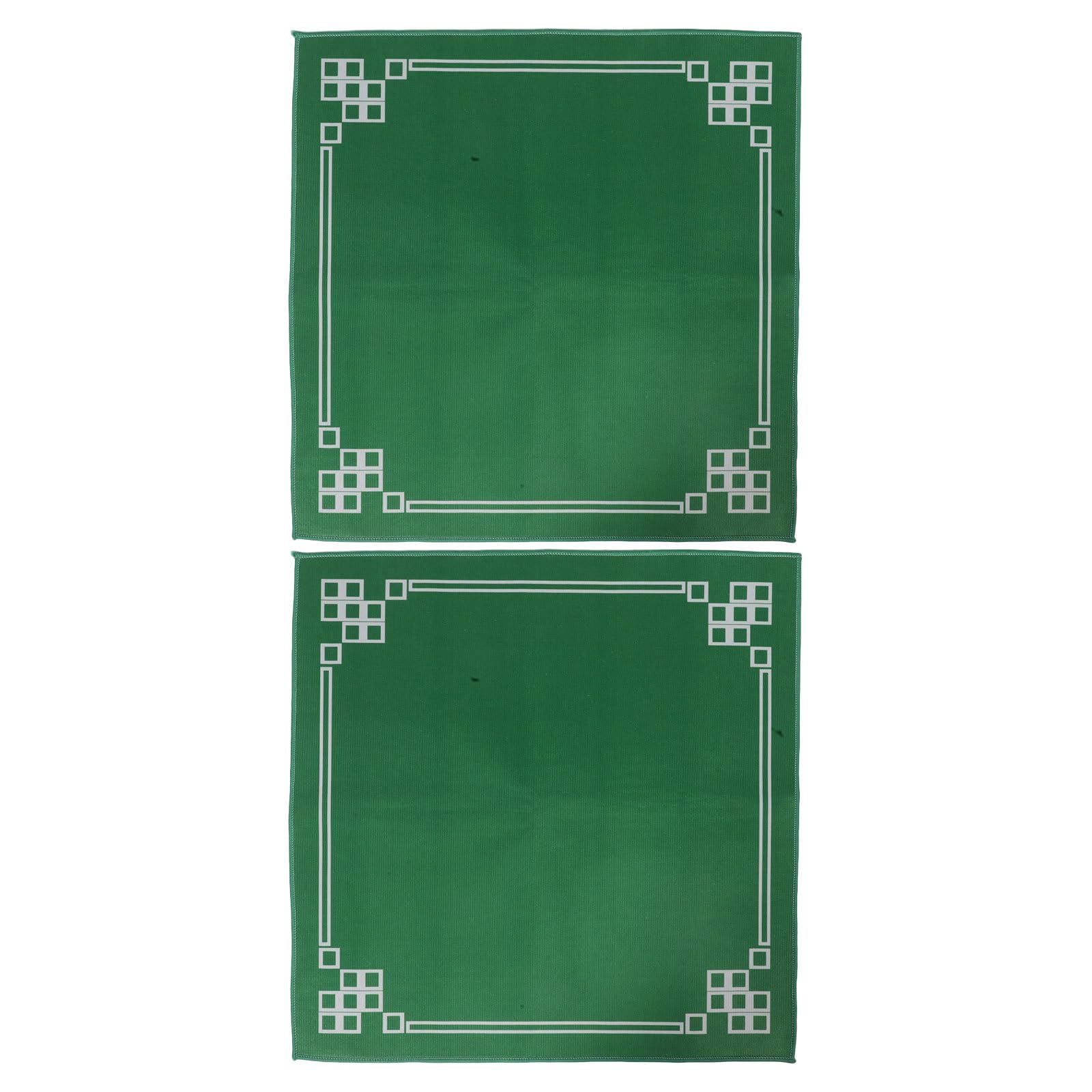 ibasenice Lot de 2 Tapis de Mahjong pour Table - 70 x 70 cm, 3 mm d'épaisseur - Tapis de Jeu antibruit pour Poker, Jeux de Cartes/tuiles/Plateau et Dominos