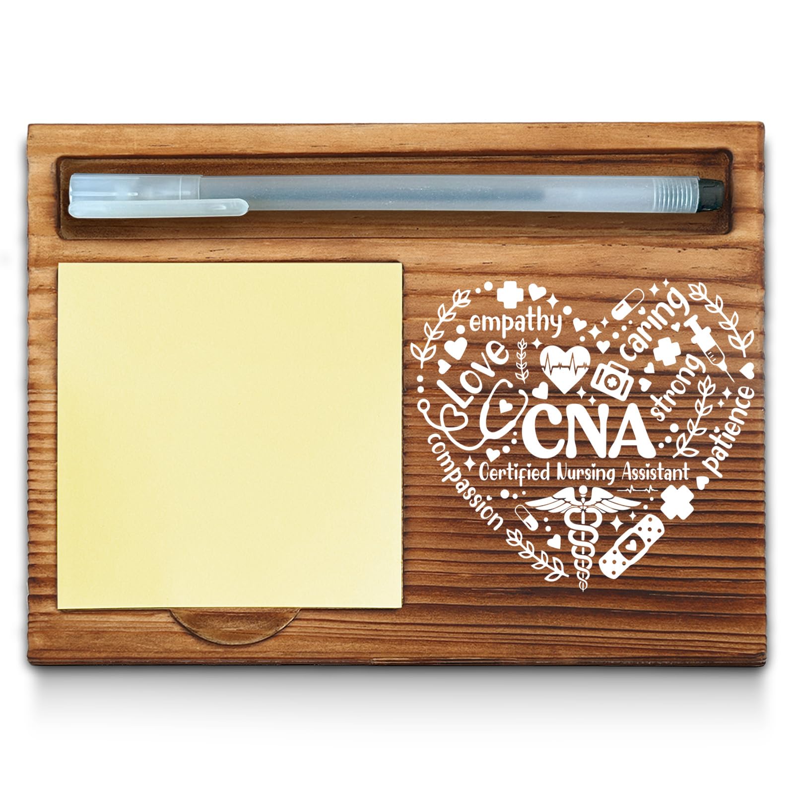 CNA Gifts for Women, Men, Certified Nursing Assistant Sticky Notes Holder, Certified Nursing Assistant CNA Nurse Graduation Week Gifts Office Desk