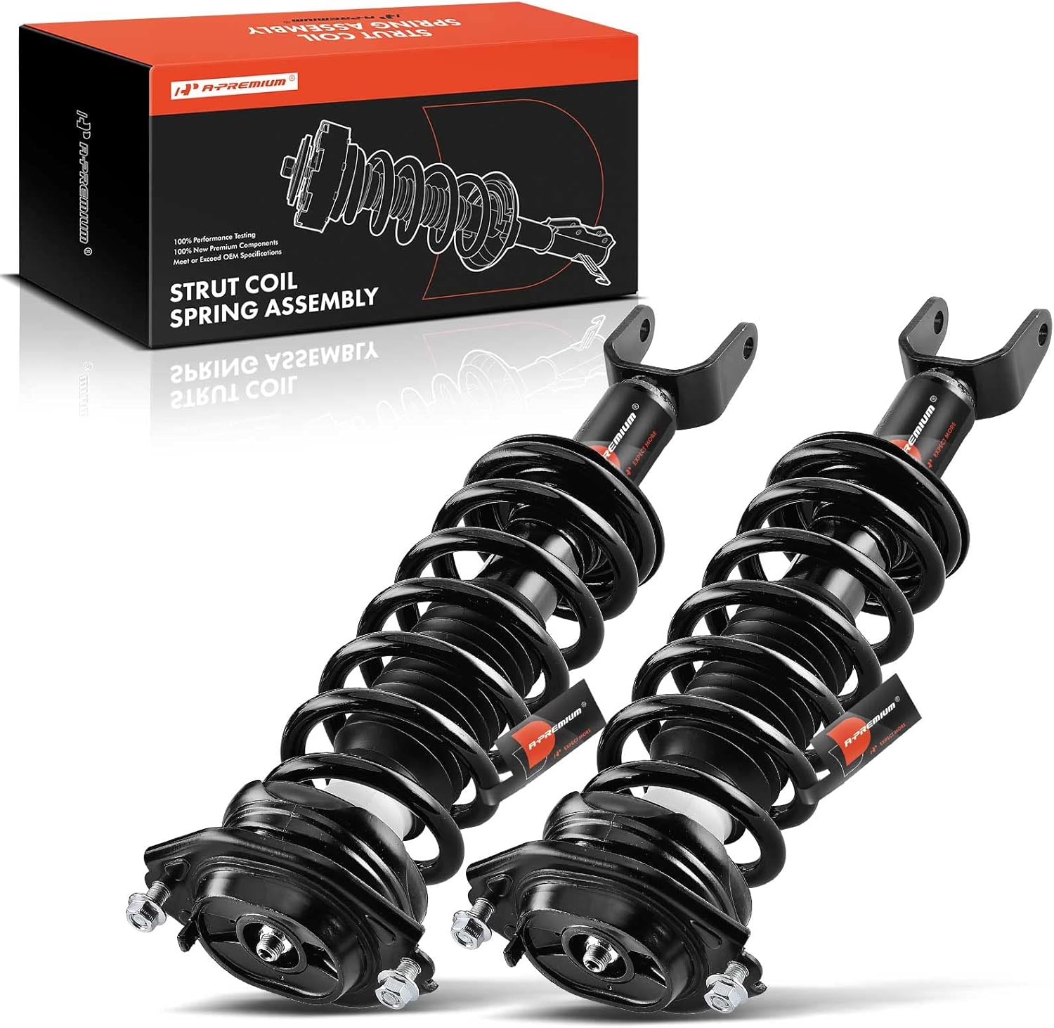A-Premium Rear Complete Struts Compatible with Subaru B9 Tribeca 2006-2007, Tribeca 2008-2014 - 2x Replacement Suspension Shock Absorber with Coil Spring Assembly