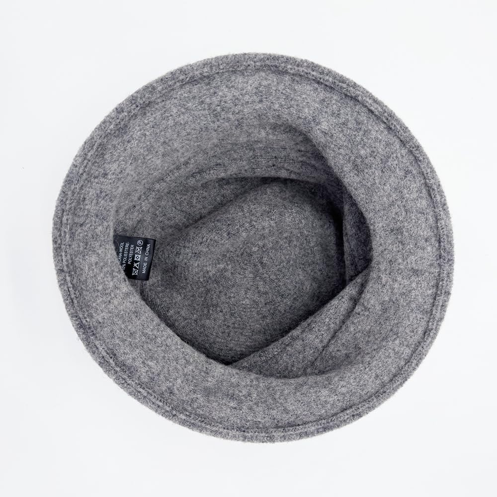 YING LAN Women Beret Hat Cloche Bucket Hat Vintage Floral Wool Classic Winter Hat 1920s - Image 6