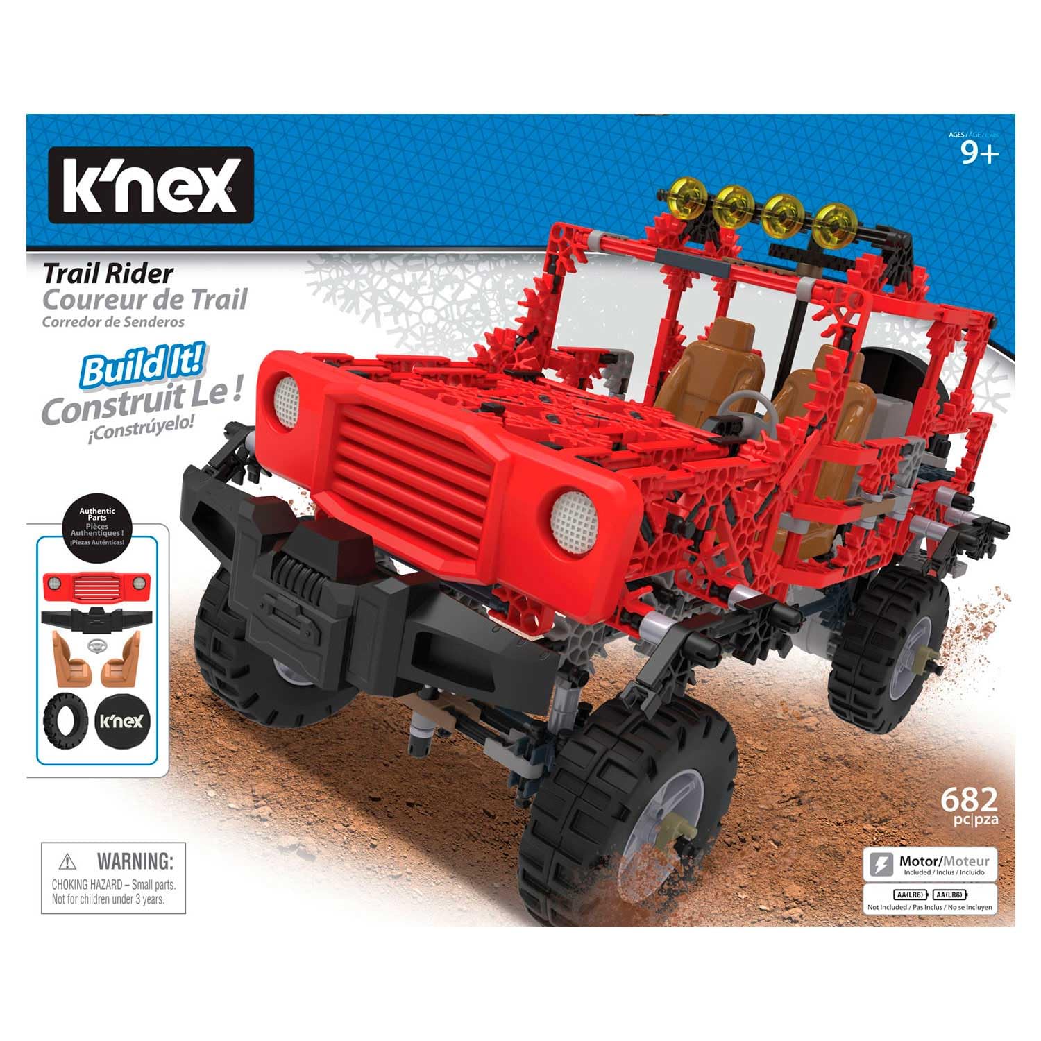 K'Nex 15222 Trail Rider Bausatz Bauspielzeug, Mehrfarbig