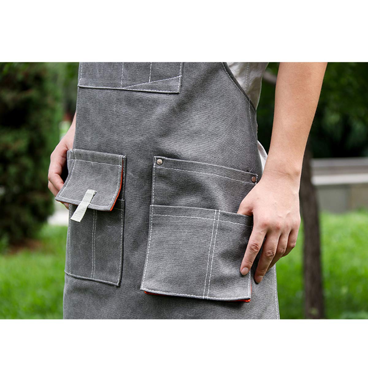 Delantal de chef ajustable para hombre y mujer, multicolor