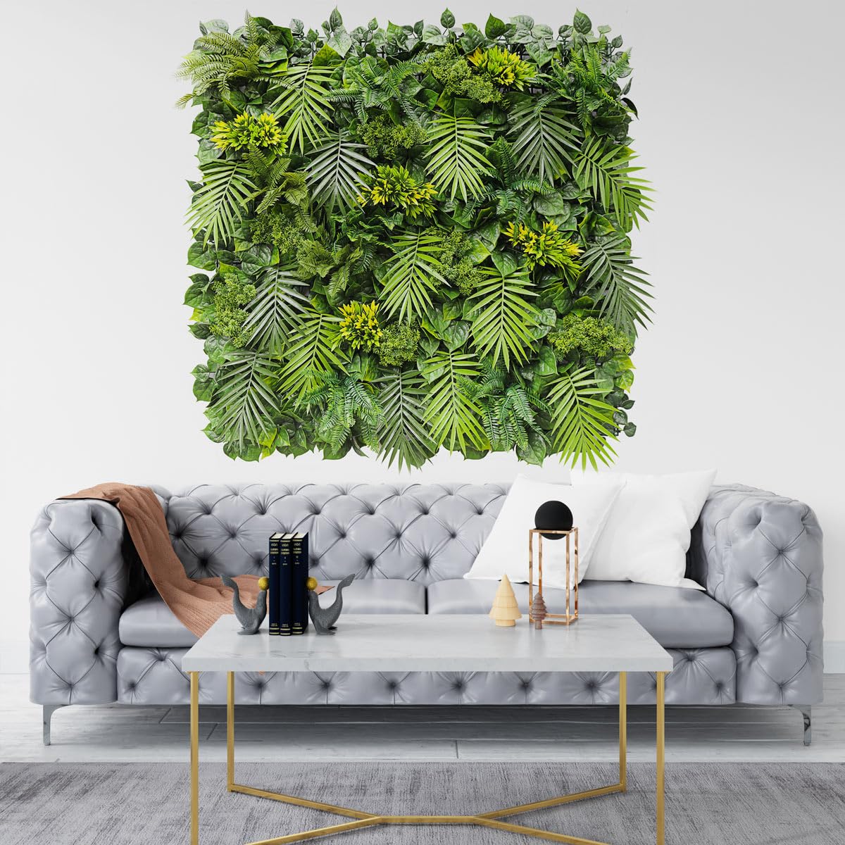 SYNTHAIETIK Lot de 5 Murs Artificiels Modèle Exotik Le Mur Artificiel Exotik est pensé pour reproduire Une végétation Tropicale luxuriante (1M x 1M, 5, Unité)