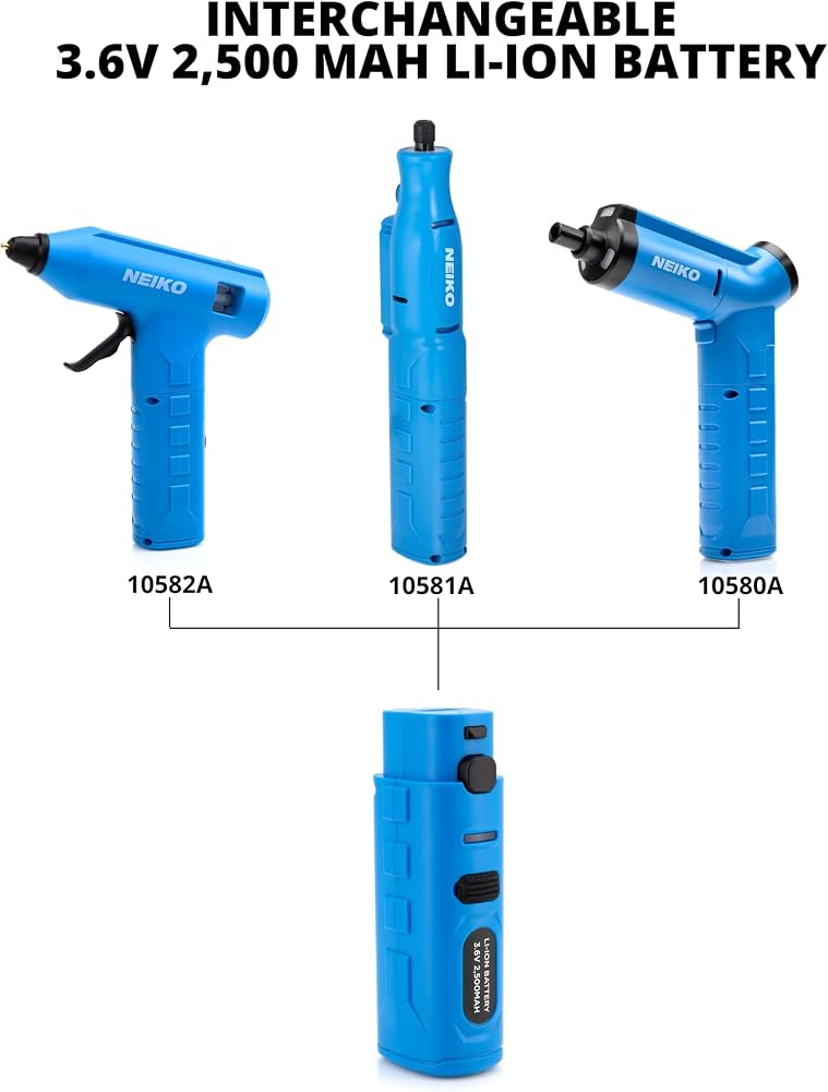 Amazon.com: NEIKO 10581A Cordless Rotary Tool Kit, 46 Piece 3.6V