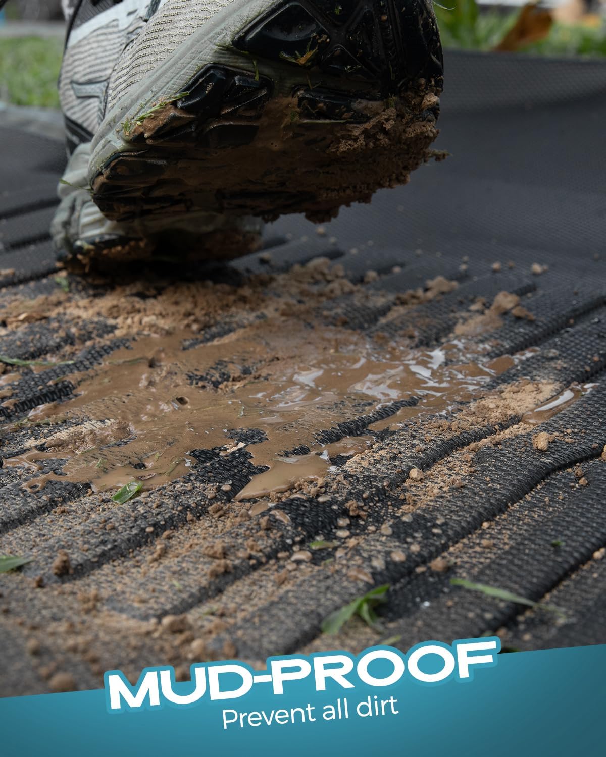 Car Floor Mats for Dodge Ram Mega Cab: 2010-2018 All-Weather Truck Accessories for 4th Ram Mega Cab 2500/3500 HD Liners, Front & Rear Waterproof Anti-Slip Full Set Truck Mats