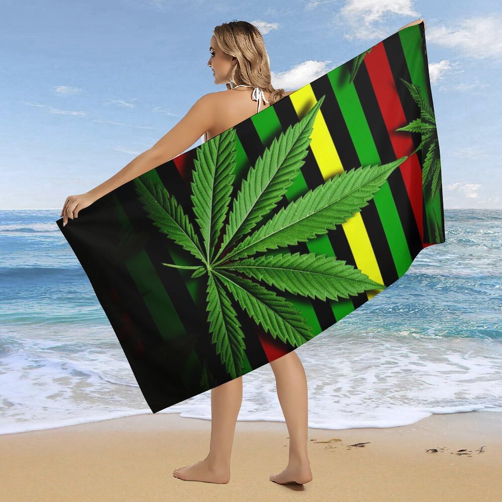 @beach♡ Wholesale Portable Digital Printed Microfiber Sand Beach