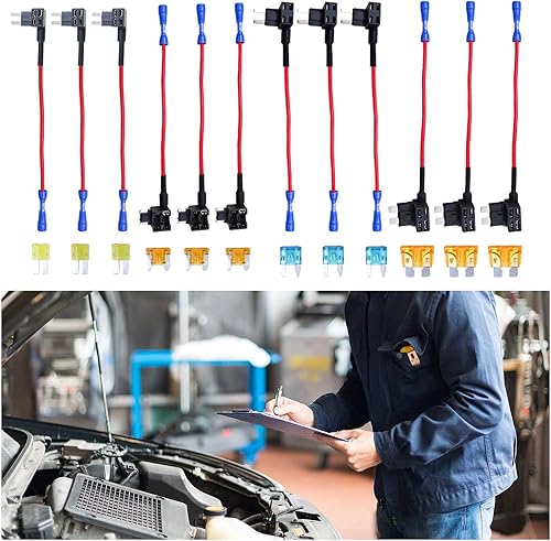 12 fusibles para automóvil de 12 V, 4 tipos ATOAPMAPSATR, soporte de fusibles de doble ranura de 5 A, perfil bajoestándar, 15 A Mini, estándar, kit