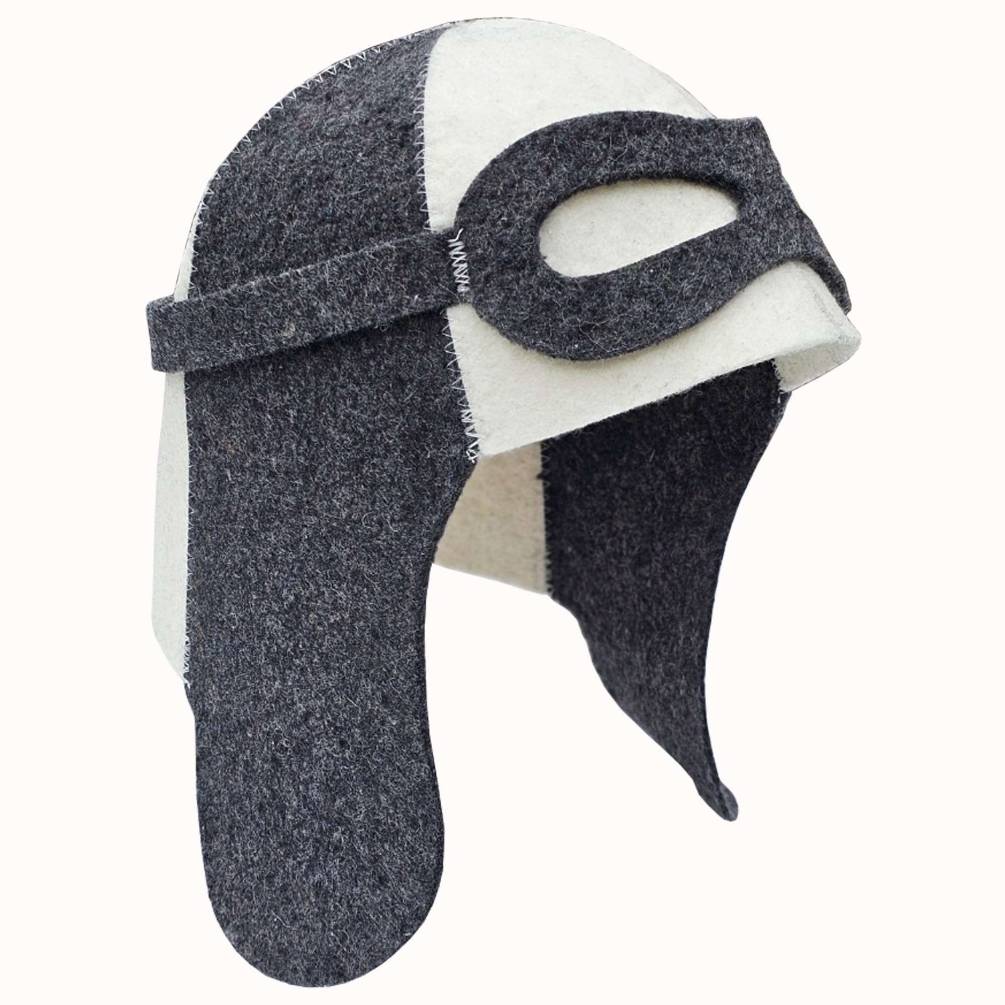 Chapeau de sauna en feutre 100% pour homme - Bonnet aviateur brodé