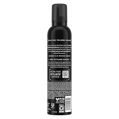 Miniatura 2 de TRESemmé Mousse voluminizadora con volumen amplificado para 24H de elevación y cuerpo con tecnología Pro Lock 310 ml