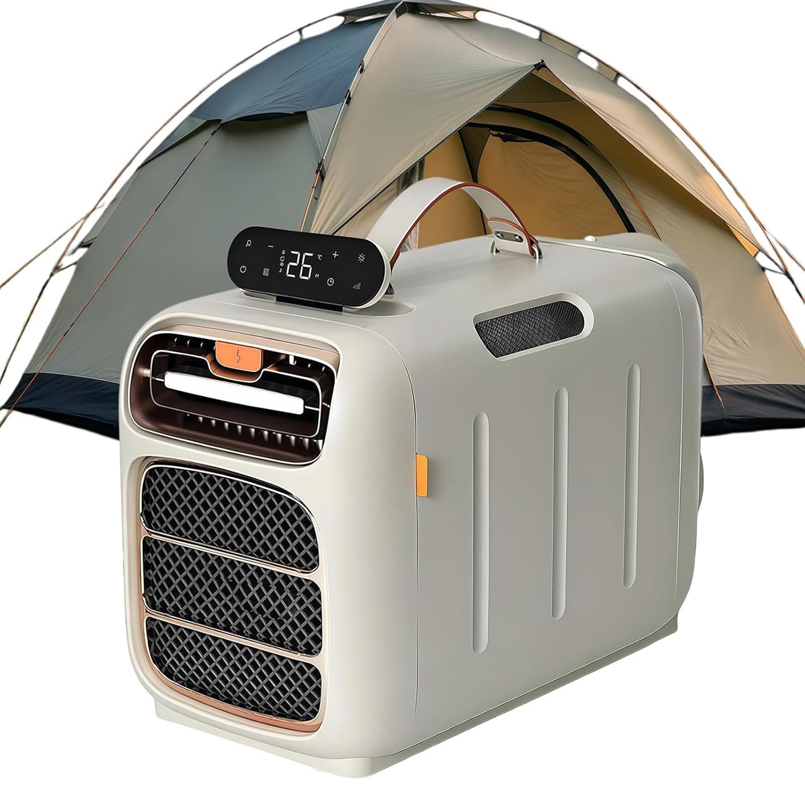 HajMyrdonyx Portable Tent Air Conditioner 5000 BTU, Compressor Camping AC Unit for Tents, Remote Control, ≤40dB Portable AC Quiet Air Conditioning for Small Rooms, Pet House 12VCoolingOnly