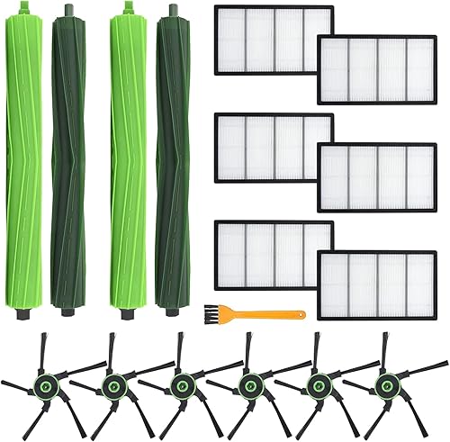 BYOFI Accesorios de piezas de repuesto para aspiradora iRobot Roomba s9 (9150) s9+ s9 Plus (9550) s Series incluye 2 cepillos de rodillo, 6 filtros,