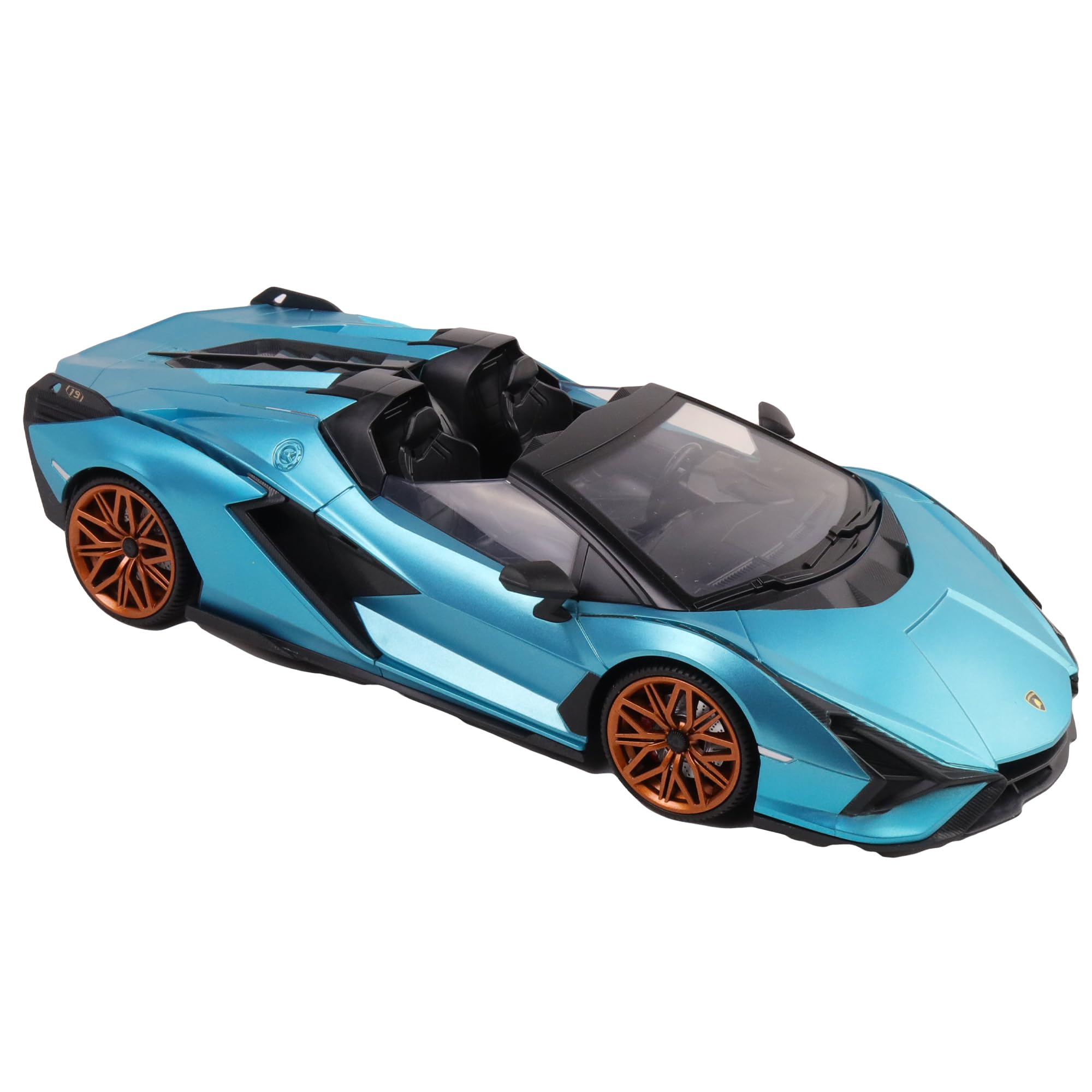 TURBO CHALLENGE - Lamborghini Sian - RC Prestige - 1/16-098852 - Auto Telecomandata - Blu - Batterie Non Incluse - Plastica - Giocattolo per Bambini - Regalo - A Partire dai 6 anni