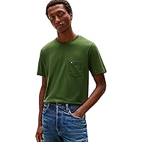 Tommy Hilfiger Essential Solid Pocket Tee Mw0Mw37283, Maglietta a Maniche Corte
