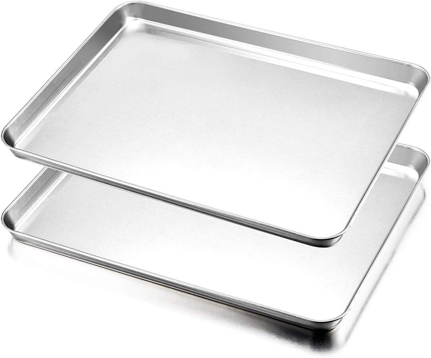 Cookie Sheet Set of 2, Efar Baking Sheet Pan Stainless Steel Oven Tray