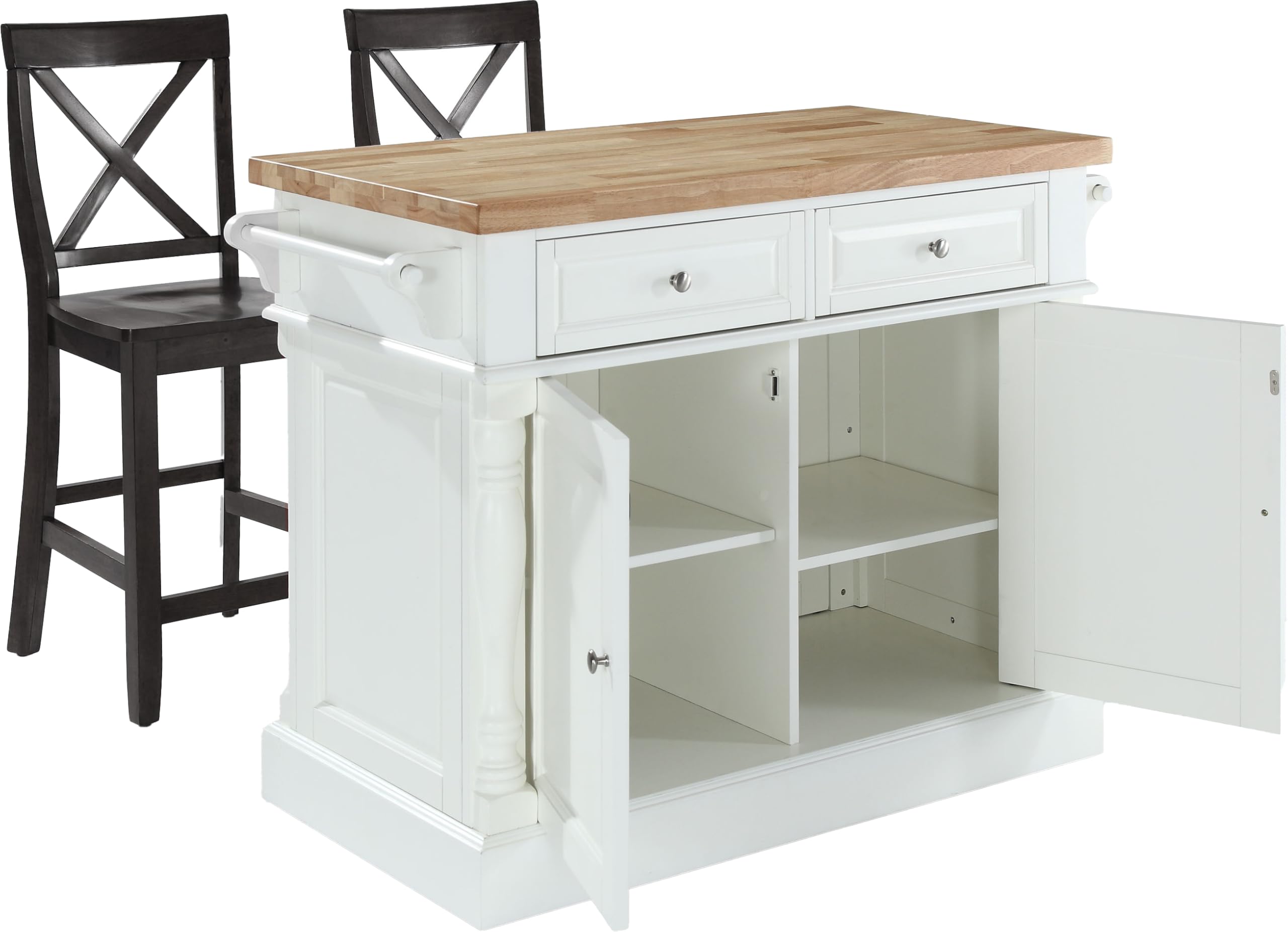 Amazon.com: Crosley Furniture Oxford Butcher Block Kitchen Island