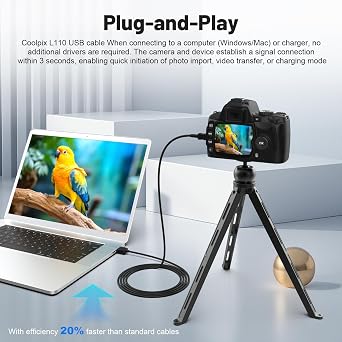 EH-67 USB Cable for Nikon Coolpix L100 L105 L110 L120 L310 L320 L330 L340
