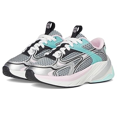 SKECHERS KIDS S2K 303697L (Little Kid/Big Kid) Girls Shoes Silver/Multi