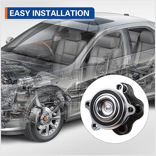 Miniatura 5 de PAROD 512388 Rodamiento de rueda trasera y conjunto de cubo compatible con Nissan Altima 07-08, Maxima 09-19, Murano 15-16, Pathfinder 13-19,