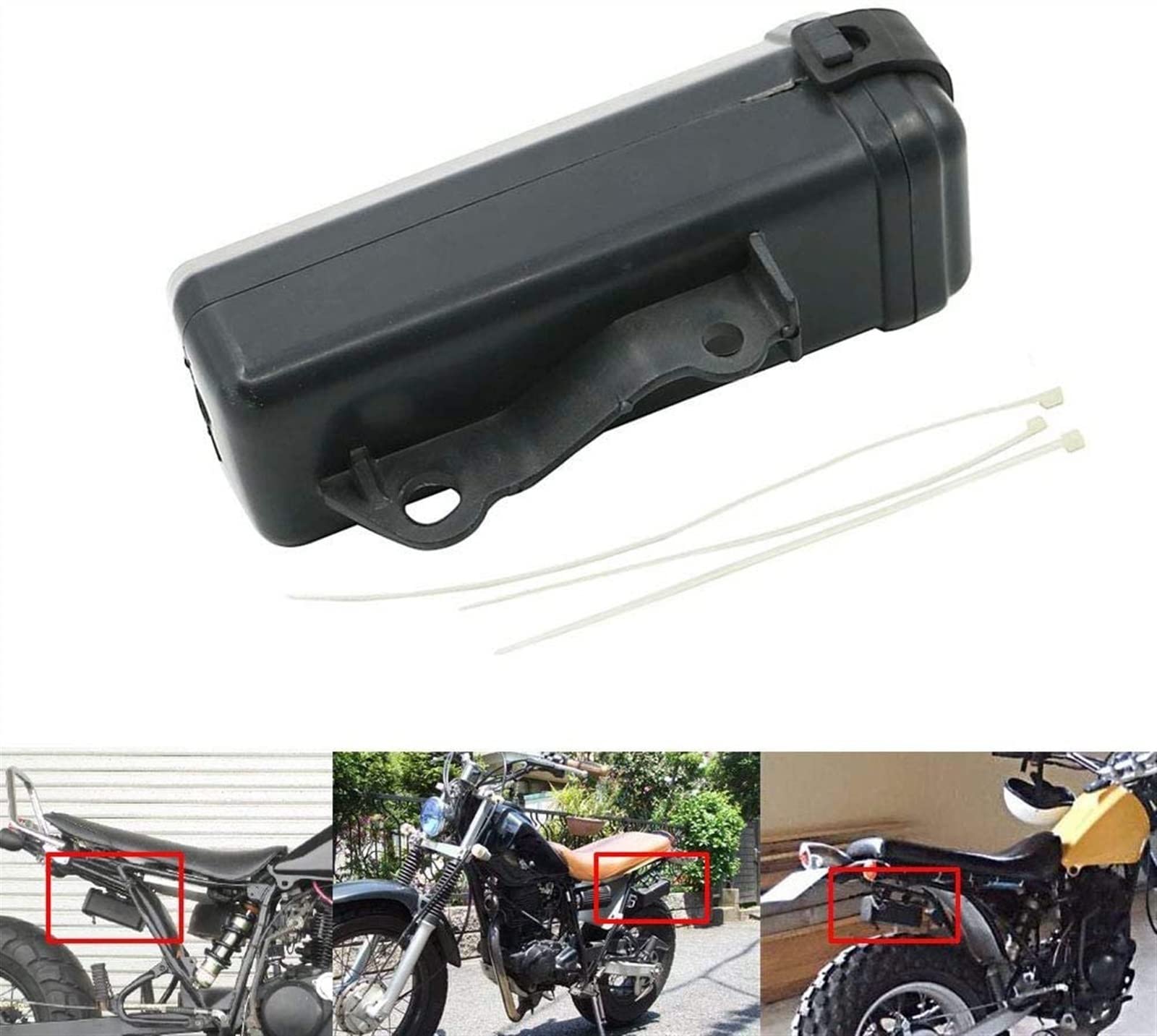 Motorcycle Tool Box, Akozon Motorcycle Tool Box, Motorcycle Small Tool Placement Repair Storage Box Holder Motorcycle Tool Bag Portable Motorcycle
