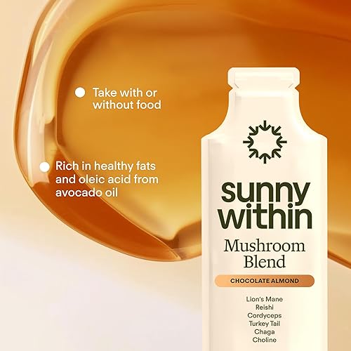 Miniatura 4 de Shroom Bloom Hongo funcional 800 mg de cinco hongos Melena de león orgánica, Reishi, Cordyceps, cola de pavo, chaga Cerebro, estrés y apoyo