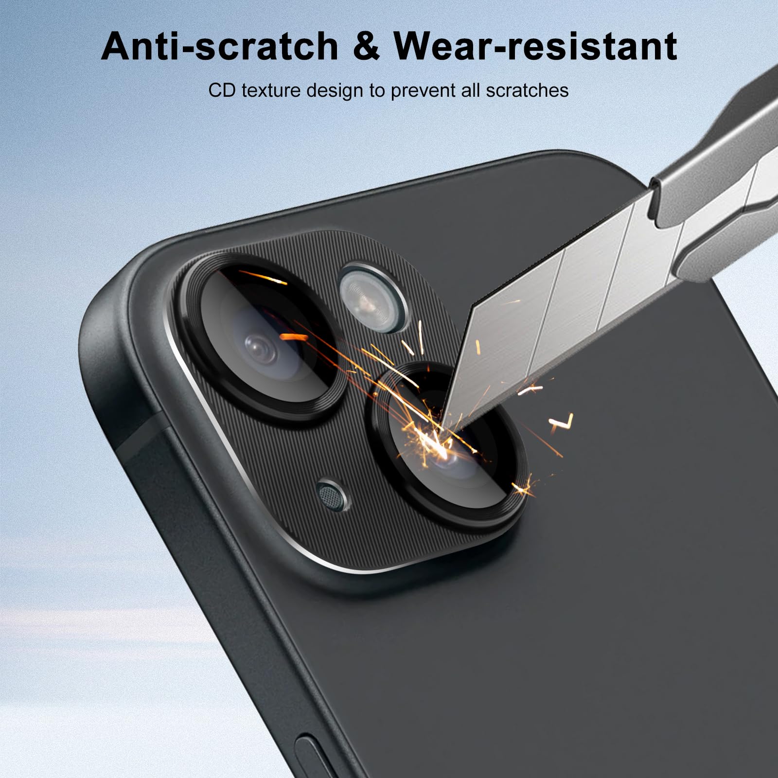Per iPhone 15 Pro / 15 Pro Max ENKAY AR Obiettivo fotocamera antiriflesso Vetro Full Film (Argento