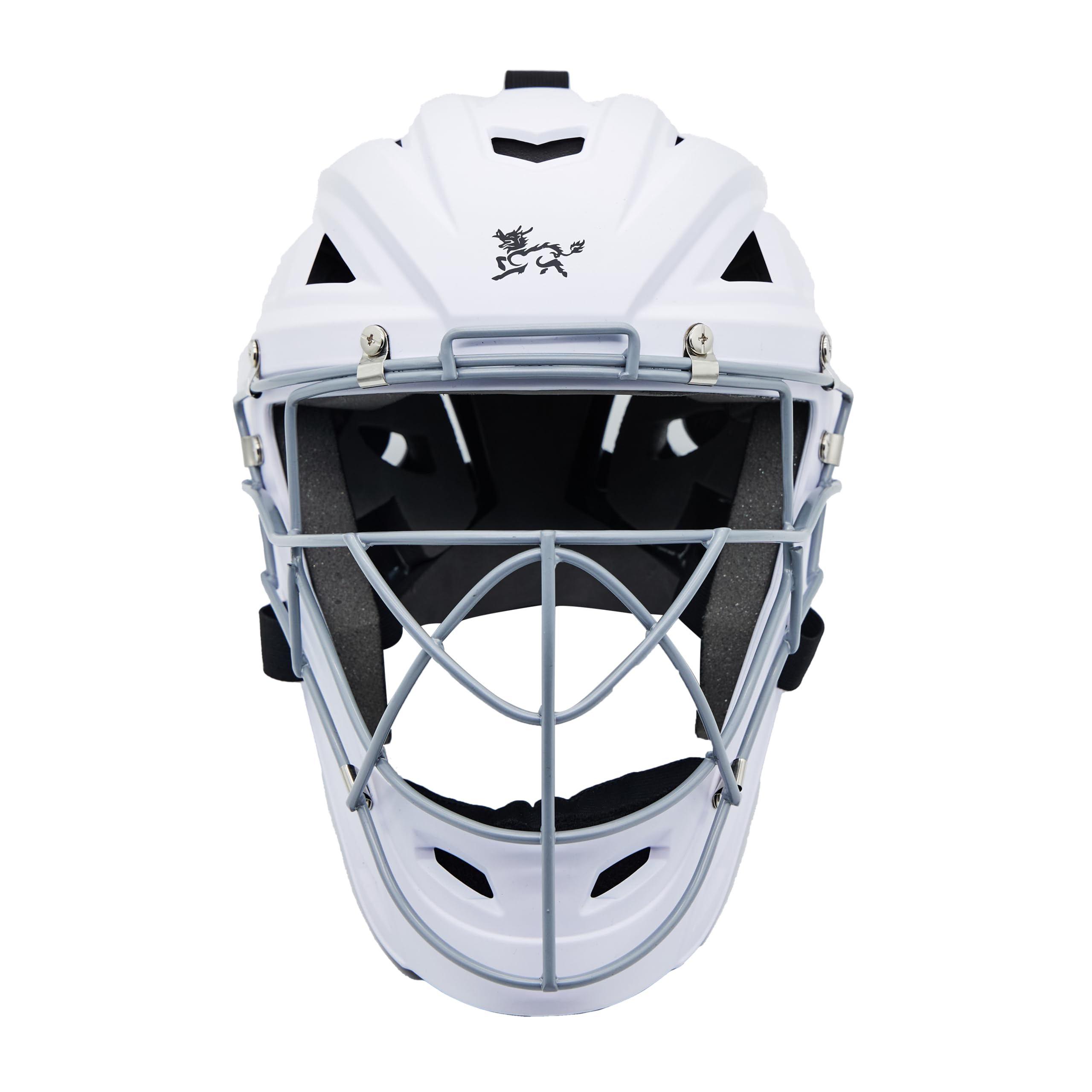 Jadekylin Baseball Catchers Helmet Matte (Small 61/2-7 inch) (White Small)
