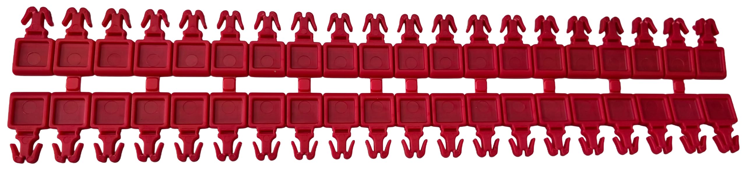 Precintos Seguridad universal para Valijas tipo Flecha Rojos Numerados y logo generico(1000 Unidades)