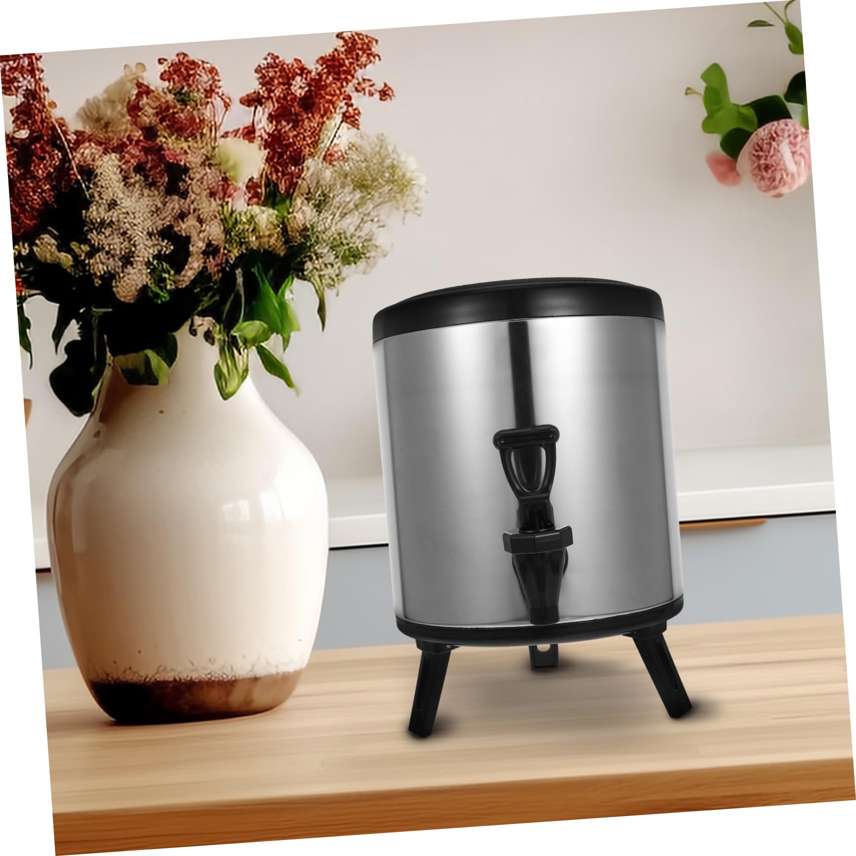 Dispensador de Bebidas Aislado de Acero Inoxidable Doble Capa para Bebidas Calientes y Frías Comercial para Catering y Eventos con Extracción