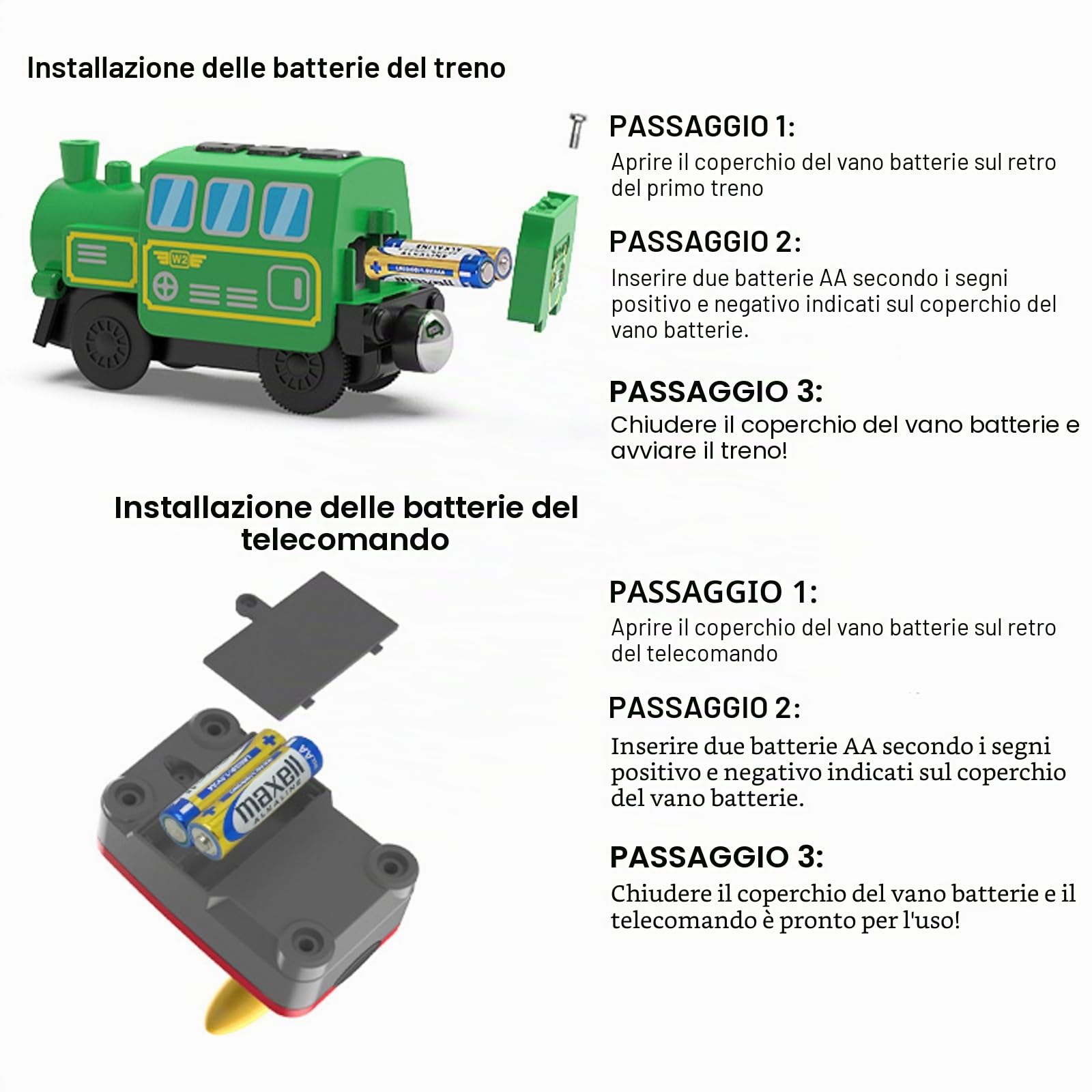 OBEST Treno elettrico telecomandato, per bambini dai 3 anni in su, compatibile con ferrovie in legno, connessione magnetica, giocattolo con luce e musica, regalo per bambini