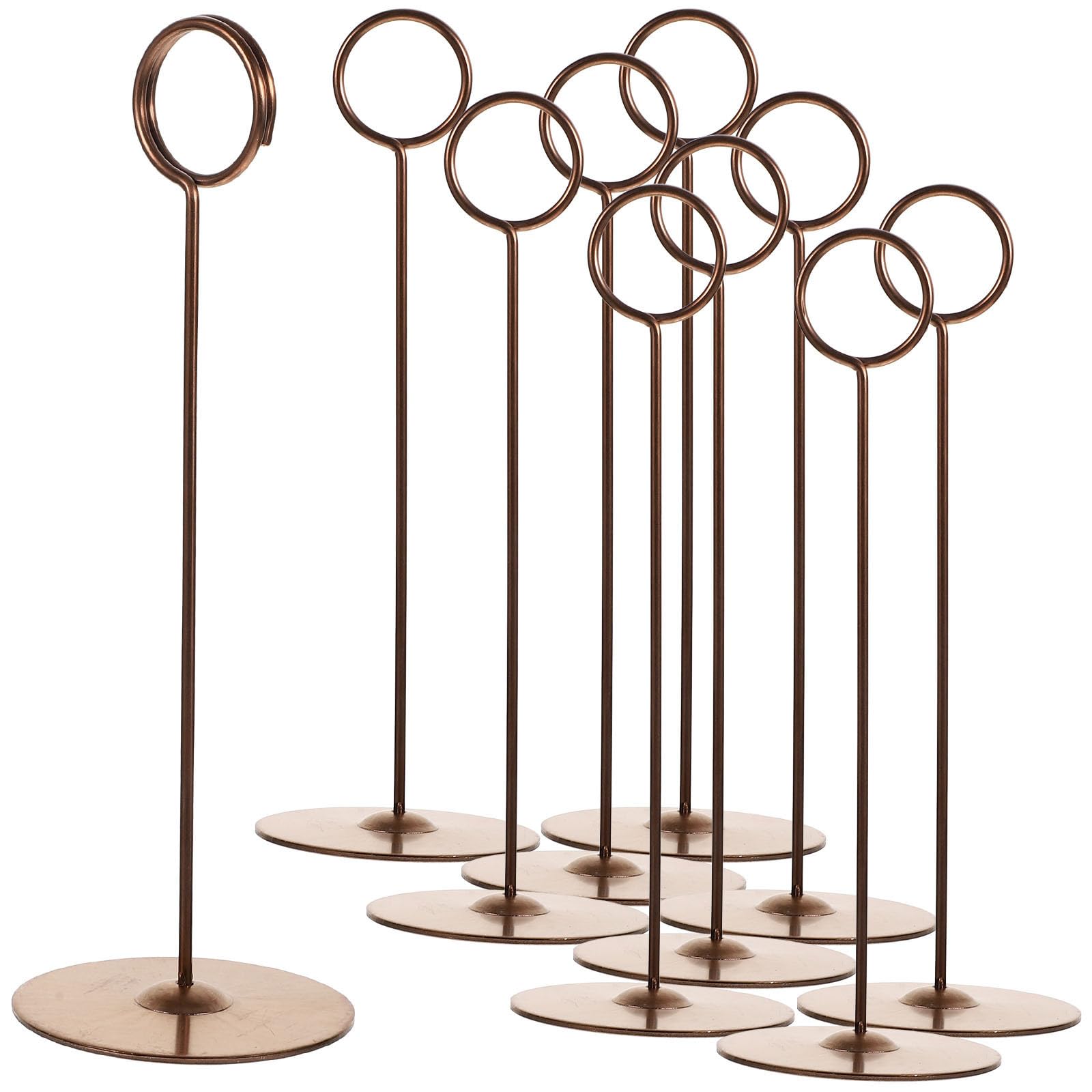 Sewroro Acier Inoxydable Porte-numéros de Table Clip Stable, 12 Pièces