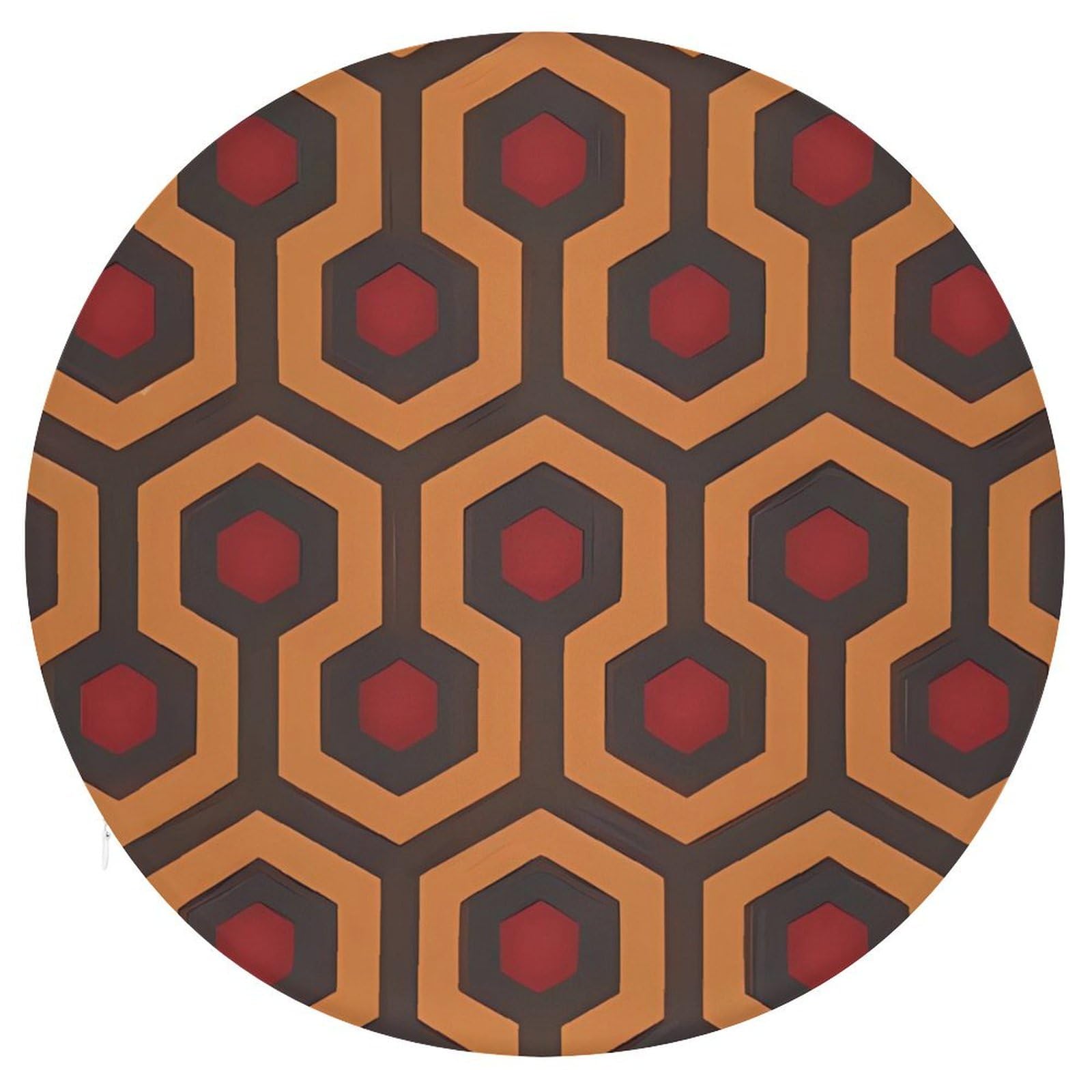 Coussin rond de chaise d'extérieur Shining Overlook en mousse à mémoire de forme 38 cm