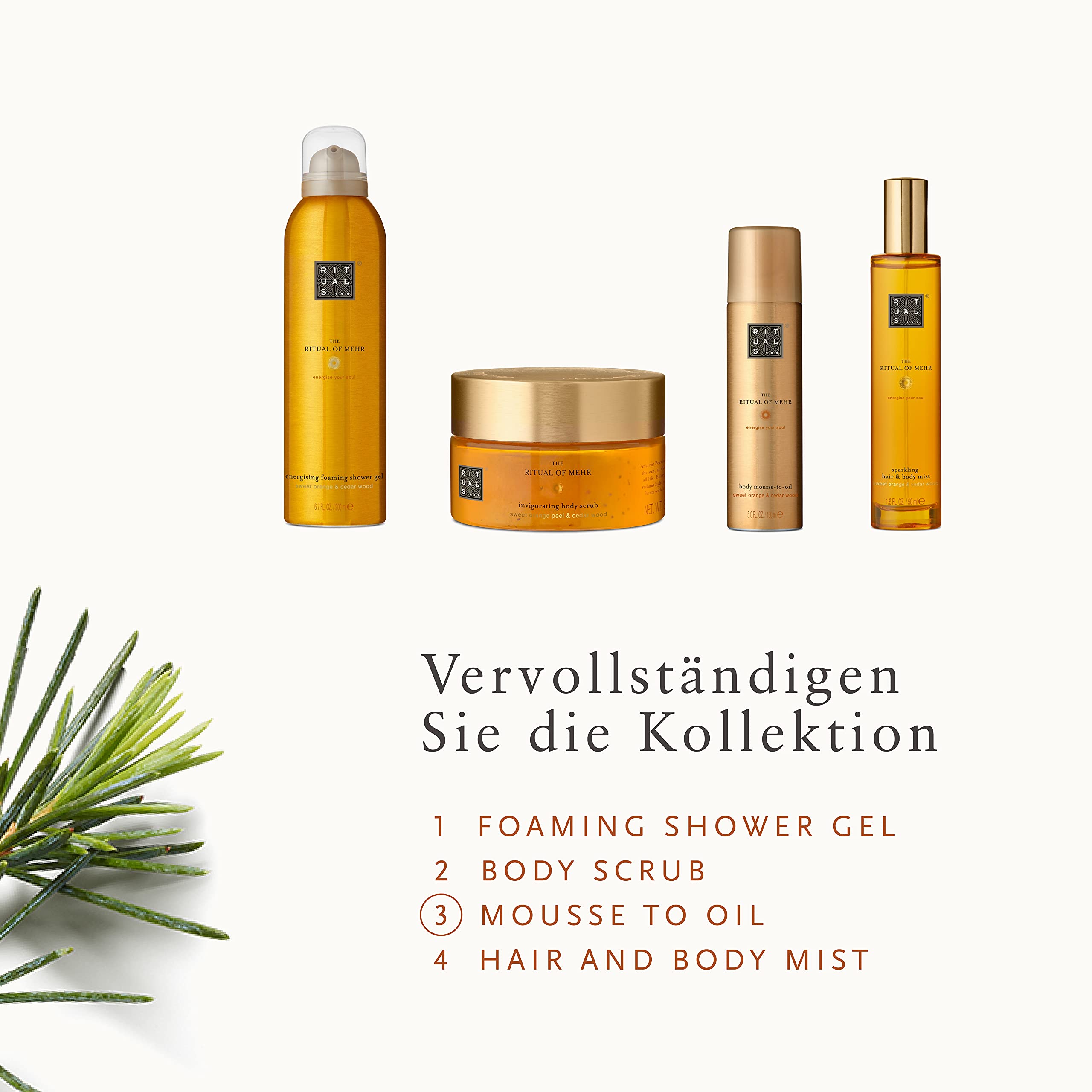 RITUALS The Ritual of Mehr body mousse-to-oil Körpermousse, 150 ml