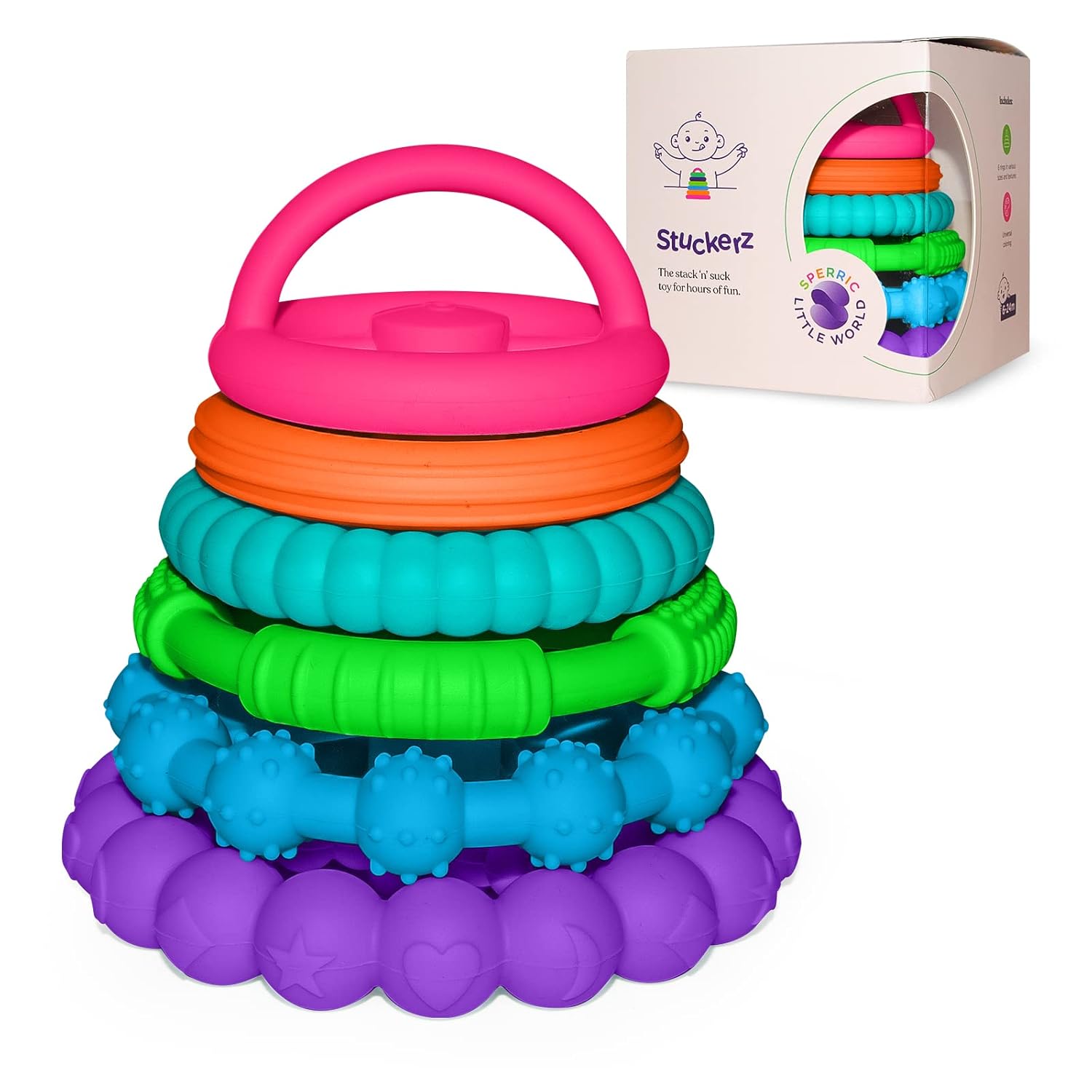 Silicone Stacking Rings Baby Toy Soft Silicone Baby