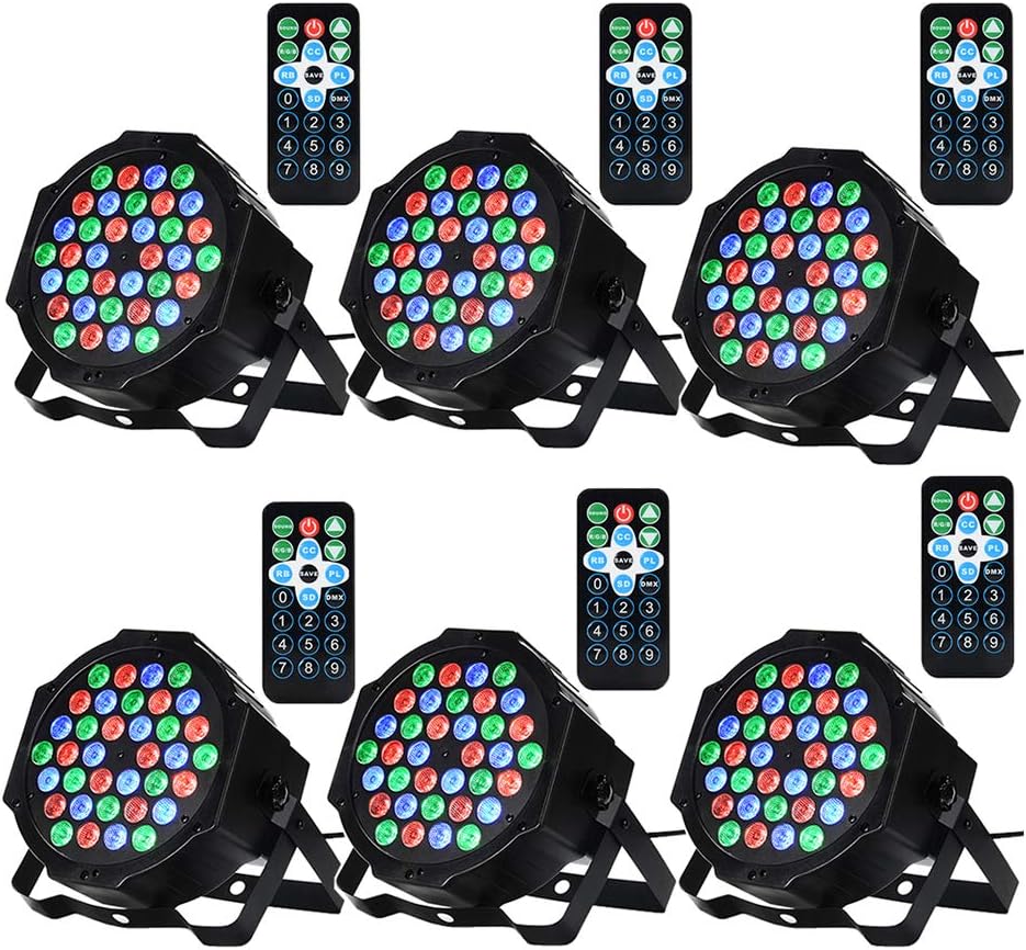 Amazon.com: CO-Z Stage Lights, 36 LED Par Lights with Remote Control ...